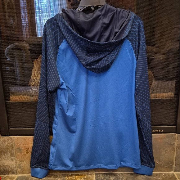 Nike Navy and Blue Full-Zip Jacket Mens Medium - Picture 5 of 5